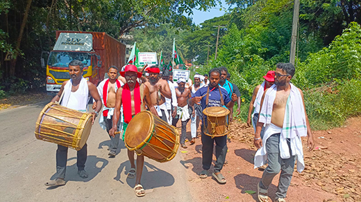 Main News Semi-nude protest march